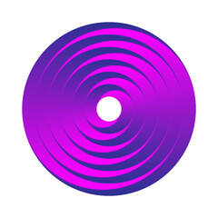 Wall Mural - Pink and blue dynamic liquid gradient circle vector illustration. Circular swirl spiral design.