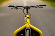 Close up of an electric bike. Selective focus.