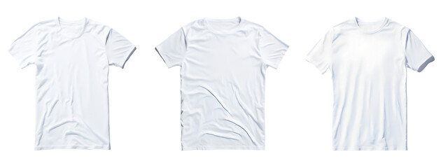 white t shirt on white background. Generative Ai