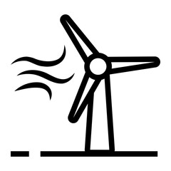 Sticker - windmill icon