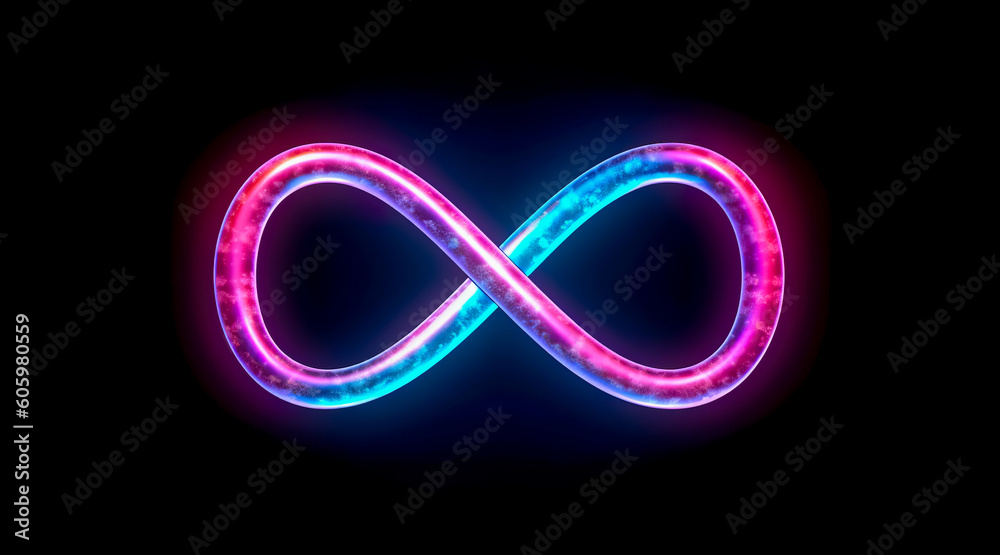 Colorful infinity shape background. infinity symbol. design for ...