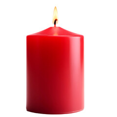 red burning candle