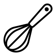 whisk line icon