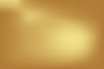 Gold abstract blurred gradient background. Vector illustration.