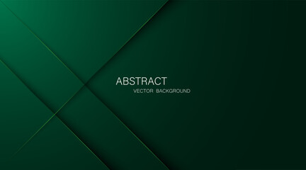 Aufkleber - Abstract dark green background with green glowing lines, free space for design.
