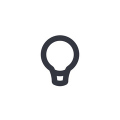 Light bulb line icon. Bulb, Ideas, illumination icon symbol design