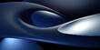 © ADDICTIVE STOCK - Generative AI illustration of abstract representation of curved shining interconnected tunnel in dark and light blue with neon light effect