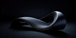 © ADDICTIVE STOCK - Generative AI illustration of modern sleek curved stylish object in chair form over black background in studio