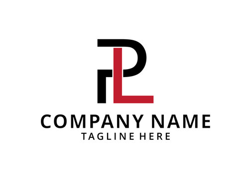 initial letter PL logo creative style 