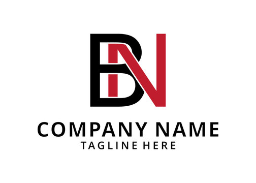 Abstrack logo design or monogram or initials BN