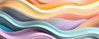 Abstract background with layered pastel color waves - Modern design banner - Generative AI