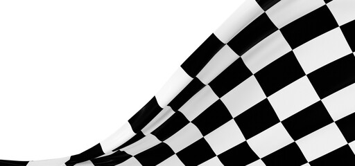 grid abstract background chess checkered flag finish line victory 3d rendering