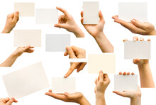 Several Hands Holding Cards As A Graphic Resource