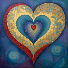 Canvas Print - Aligning Hearts 