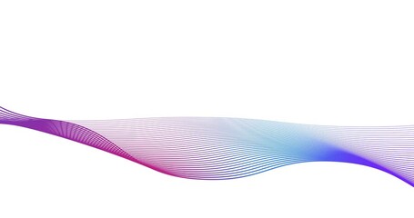 Wall Mural - curved wavy lines tech futuristic motion background. dynamic abstract line waving loop line. Metaverse Abstract Seamless wave abstract lines stream 4K background loop