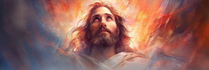 Jesus Christ, Savior of mankind. Generative AI