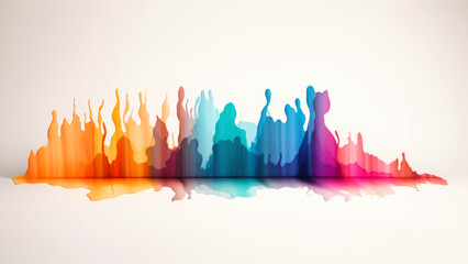 Poster - Colorful abstract background. Vector illustration. generative ai