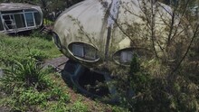 Abandoned UFO-Style Resort Houses In Taiwan, Aerial View