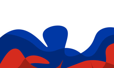 Wall Mural - russia background with fluid wavy shapes flag color and copy space for your text. Vector illustration