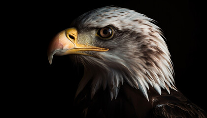 Wall Mural - majestic bald eagle, of american freedom generated by ai