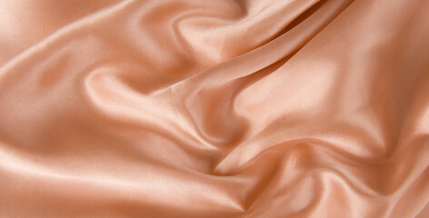 brow or rose glod silk fabric texture for background