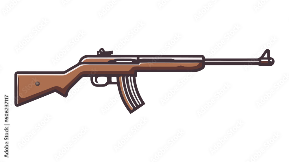 Assault rifle vector isolated on white background - Assault rifle ...