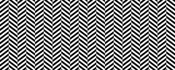 Poster - Herringbone seamless pattern. Black and white chevron background. Repeating zigzag texture. Textile or fabric print design swatch. Vector wallpaper