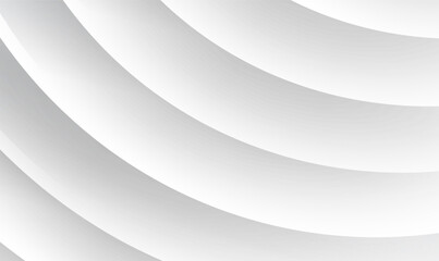 Poster - Abstract white background with 3D lines pattern, white gray striped background for business presentation, architectural minimal white grey neumorphism design. Futuristic technology design.Vector EPS10