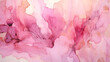 Pink alcohol ink elegant looking abstract ink flower. Generative AI