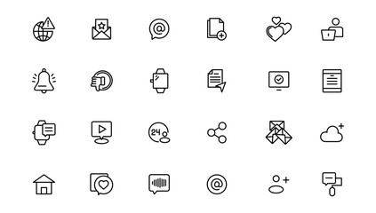 Internet  icon set. Containing online, computer, network, website, server, web design, hardware, software and programming.