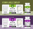 © Artfriend - Multi vitamin label design bottle jar, multivitamin bio food supplement banner packaging sticker label biotin health product, print ready graphic art vector quality mock up new file.
