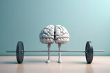 Fototapeta  - Brain Power in gym