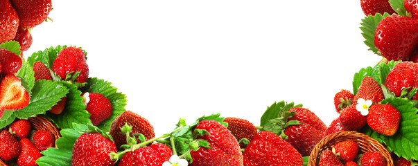 Poster - Strawberry frame isolated