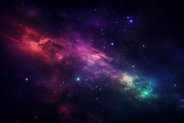 Wall Mural - galaxy background, starry night sky. generative ai