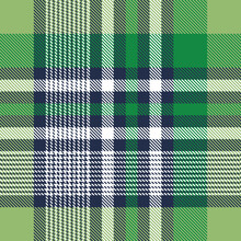 Seamless Green Checks Pattern On Green Background 
