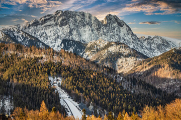 Fototapeta krajobraz góra tatry zimą