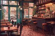 Vintage Anime Vibes: Immerse Yourself in a Cute and Cozy Café in Amsterdam on a Rainy Day