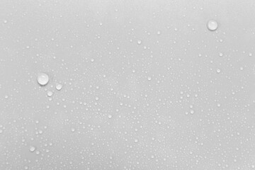 Aufkleber - Water droplets on a gray background.