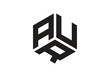 AUR Initial Monogram Letter aur Logo Design Vector Template a u r Cube Polygon Letter Logo Design