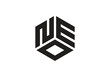 NEO Initial Monogram Letter one Logo Design Vector Template n e o Cube Polygon Letter Logo Design