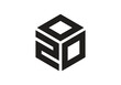 ZOO Initial Monogram Letter 200 Logo Design Vector Template z o o Cube Polygon Letter Logo Design