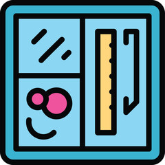 Poster - haberdashery instrument icon. outline haberdashery instrument vector icon for web design isolated on
