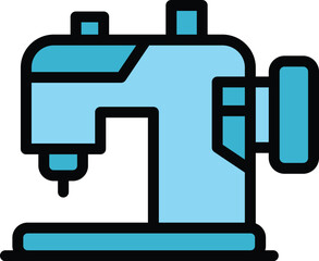 Poster - modern sewing machine icon. outline modern sewing machine vector icon for web design isolated on whi