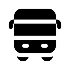 Wall Mural - bus glyph icon