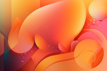 Ai generated illustration of abstract coloured background