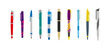 © Oneiros design - Clean flat vector 10 pens pack