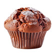 chocolate muffin isolated on transparent background

