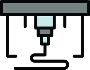 Poster - prototype bioprinting icon. outline prototype bioprinting vector icon for web design isolated on whi