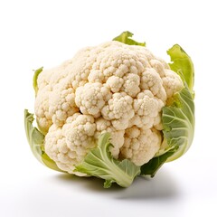 Wall Mural - cauliflower isolated on white background.