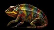 Delicate movements seen up close showcase the chameleon's remarkable agility and flexibility